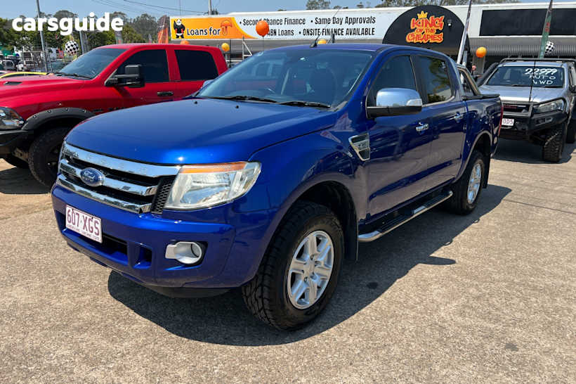 Blue 2013 Ford Ranger Dual Cab Utility Xlt 3.2 (4X4)