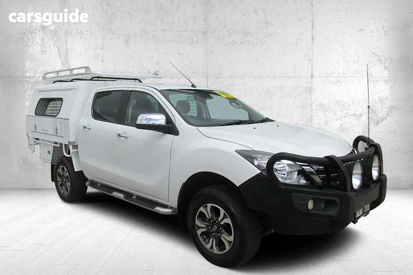 White 2018 Mazda BT-50 Ute Tray GT 4X4