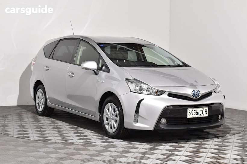 Silver 2019 Toyota Prius V Wagon Hybrid