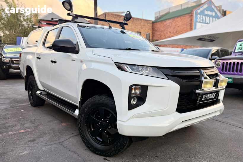 White 2019 Mitsubishi Triton Double Cab Pick Up Glx Adas (4X4)