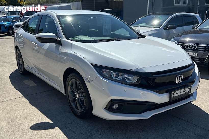 White 2020 Honda Civic Sedan VTI-S F
