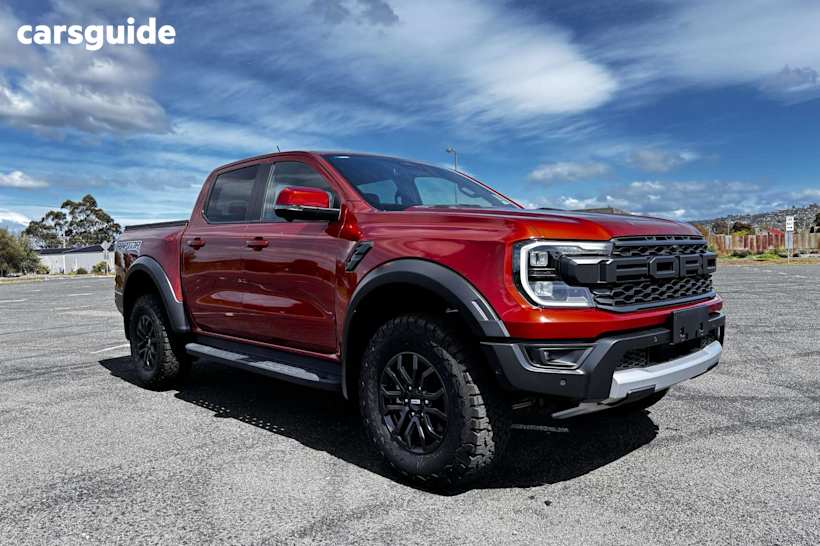 Orange 2023 Ford Ranger Ute Tray RAPTOR 4X4