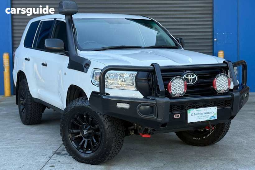 White 2021 Toyota Landcruiser Wagon Lc200 Gx (4X4)