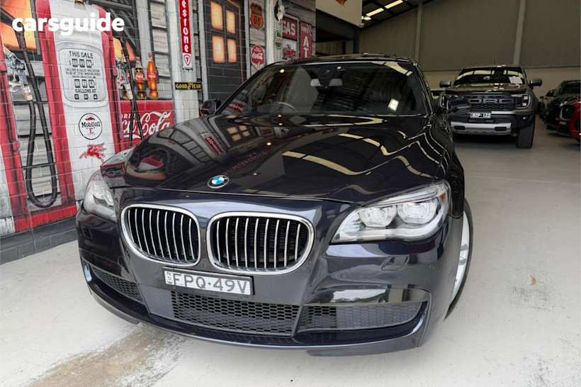 Black 2015 BMW 740I Sedan