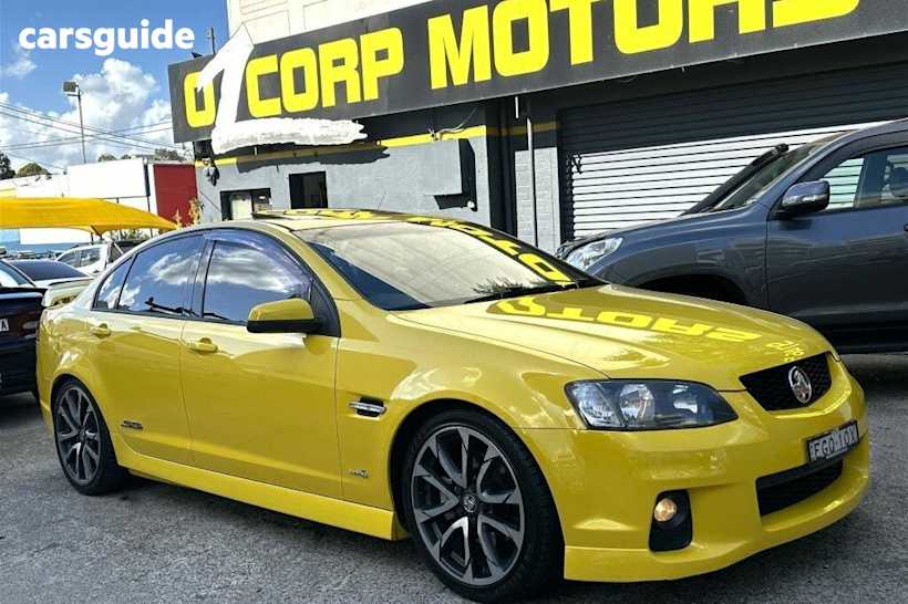 Yellow 2011 Holden Commodore Sedan Ss