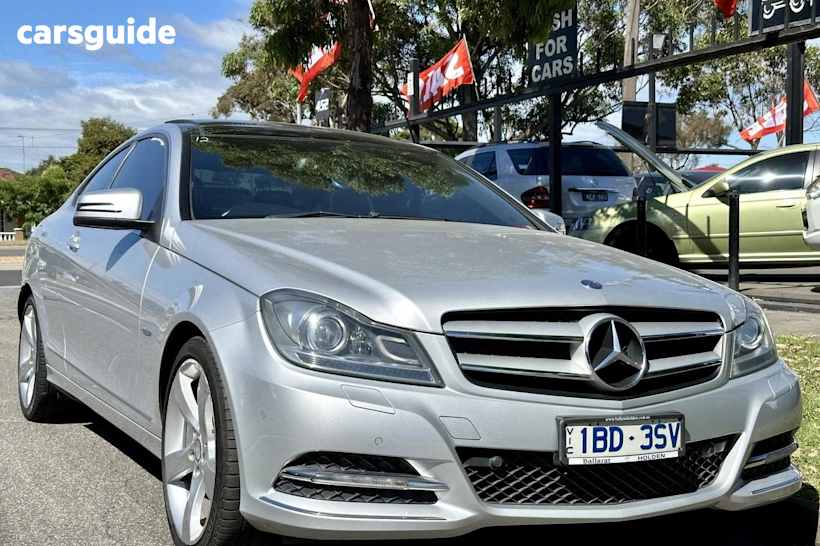Silver 2011 Mercedes-Benz C250 Coupe Be