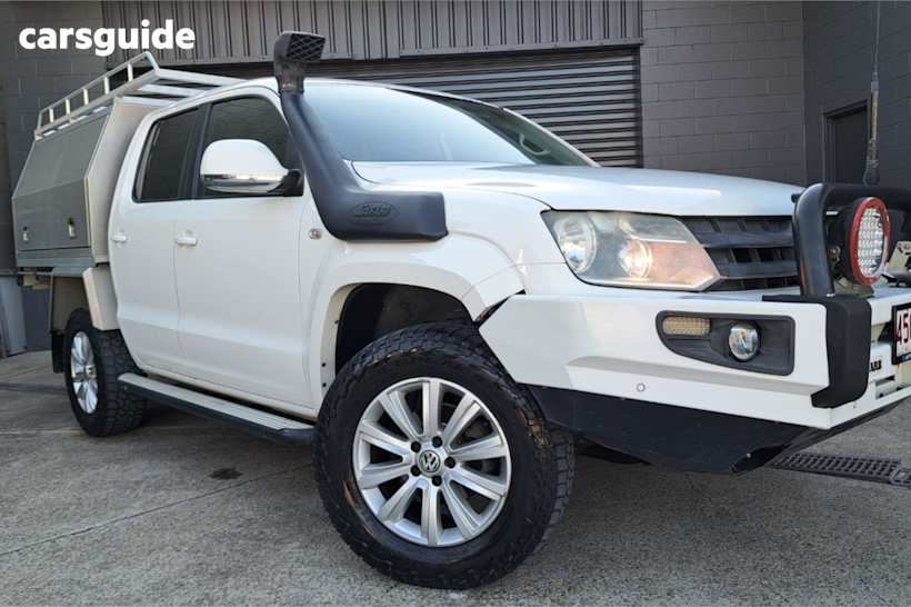 White 2013 Volkswagen Amarok Dual Cab Utility Tdi420 Highline (4X4)