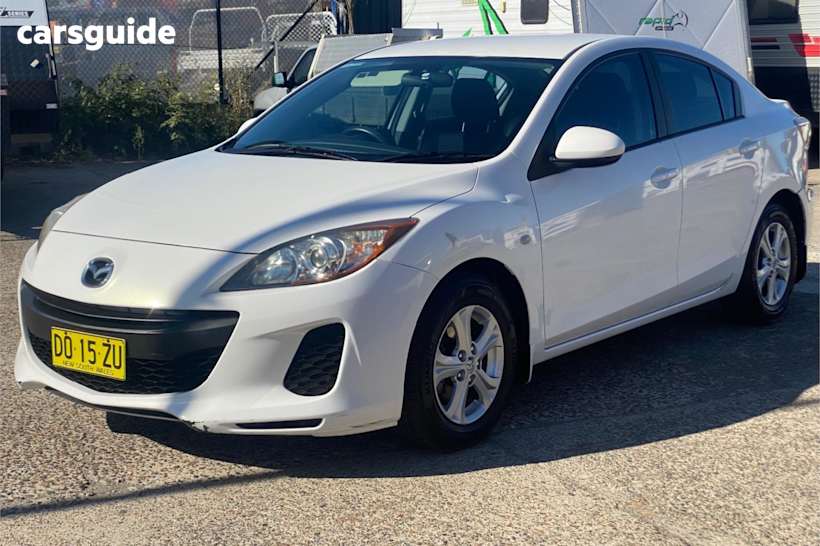 White 2011 Mazda 3 Sedan Neo