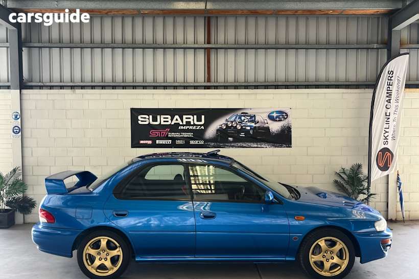Blue 1999 Subaru Impreza Sedan WRX STI