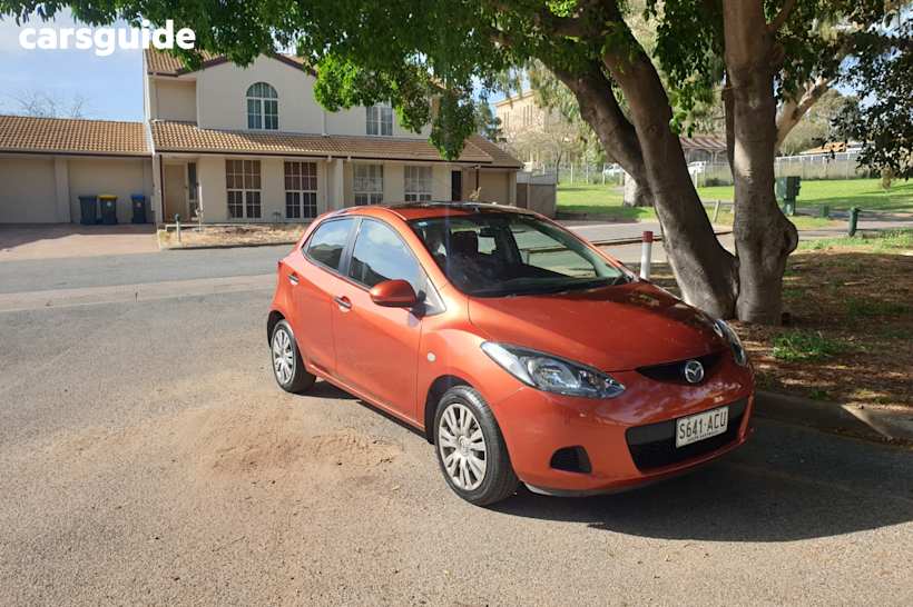 Orange 2009 Mazda 2 Hatchback Neo