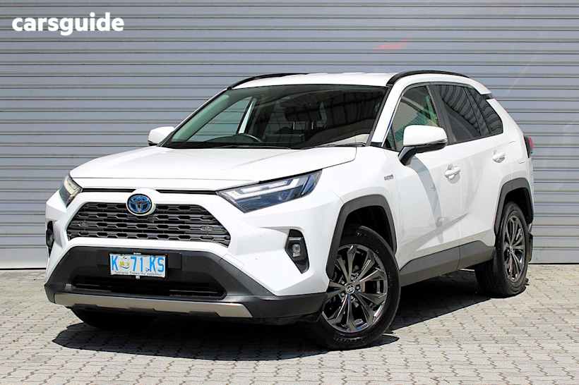 White 2022 Toyota RAV4 Wagon Gxl (Awd) Hybrid