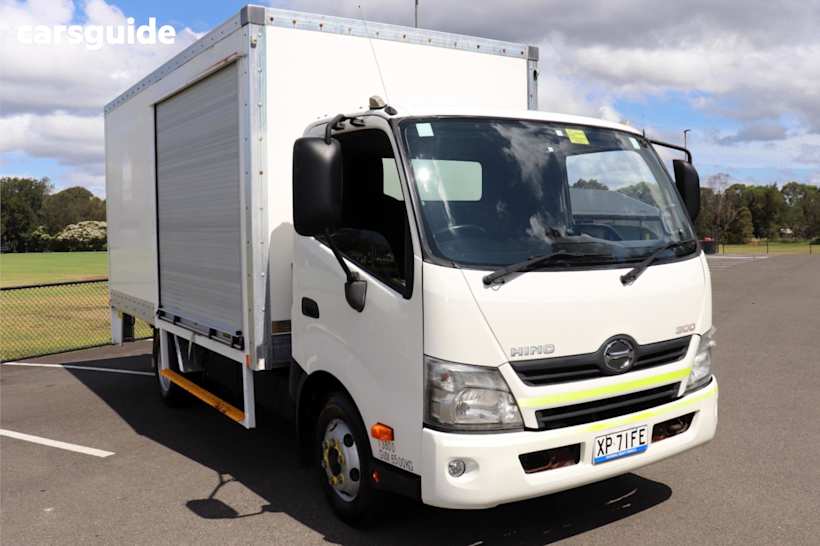 White 2014 Hino 300 Cab Chassis 616 Hybrid Proshift 5 Mwb