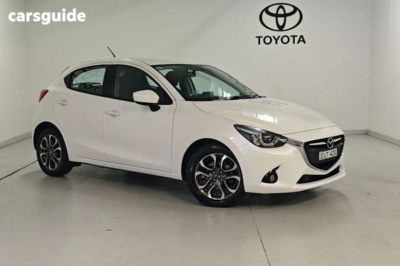 White 2015 Mazda 2 Hatchback Genki