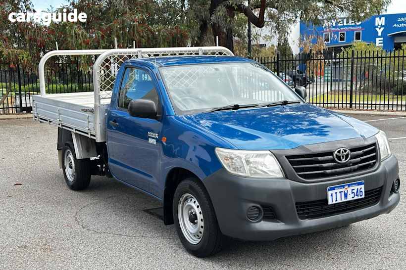 Blue 2015 Toyota Hilux Cab Chassis Workmate