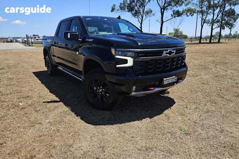 Black 2025 Chevrolet Silverado Crew Cab Pickup 1500 Zr2