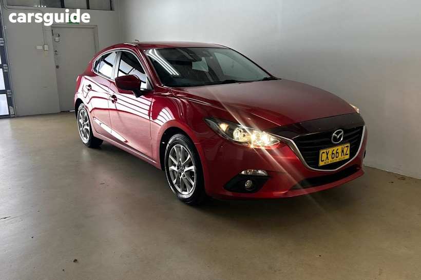 Red 2014 Mazda 3 Hatchback Maxx