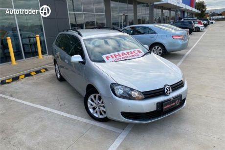 Silver 2013 Volkswagen Golf Wagon 77 TDI Trendline