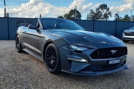 Grey 2019 Ford Mustang Convertible GT 5.0 V8