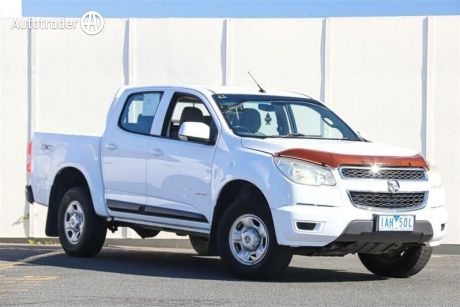 White 2013 Holden Colorado Ute Tray LX (4x4)