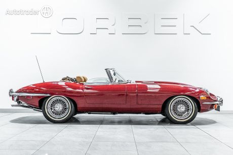 Red 1970 Jaguar E Type Roadster 4.2