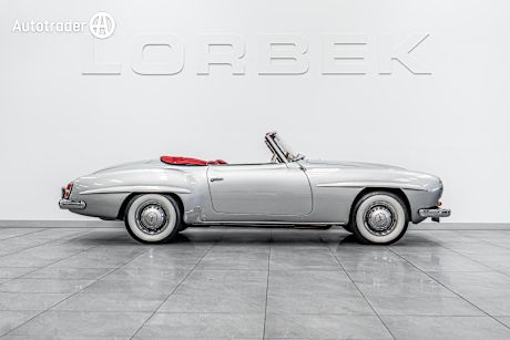 Silver 1962 Mercedes-Benz 190SL Coupe