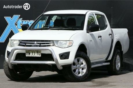 White 2010 Mitsubishi Triton Ute Tray GLX Double Cab