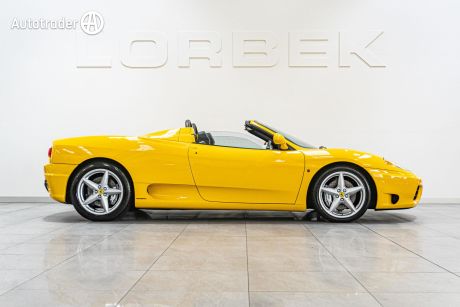 Yellow 2001 Ferrari 360 Convertible Spider