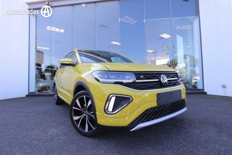 Yellow 2024 Volkswagen T-Cross Wagon 85TSI R-Line