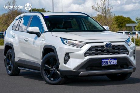 White 2021 Toyota RAV4 Wagon Cruiser (2WD) Hybrid