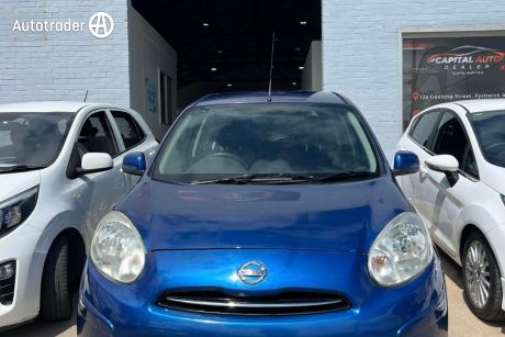 Blue 2014 Nissan Micra Hatchback ST-L