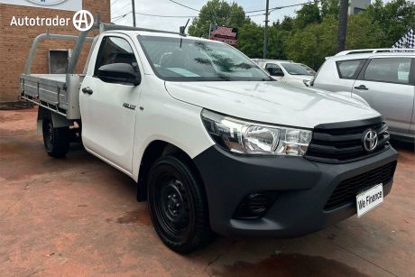 White 2016 Toyota Hilux Cab Chassis Workmate