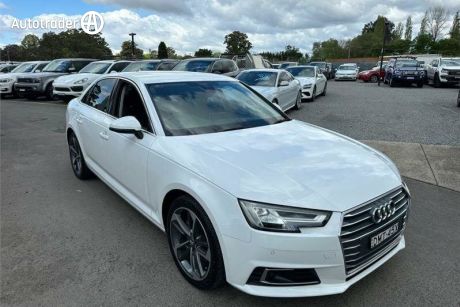 White 2017 Audi A4 Sedan 2.0 Tfsi S Tronic Sport