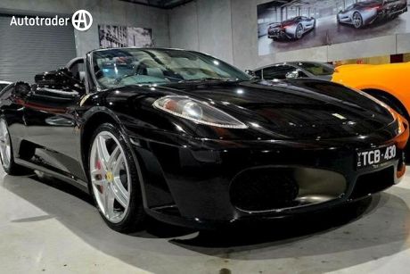 Black 2008 Ferrari F430 Convertible Spider