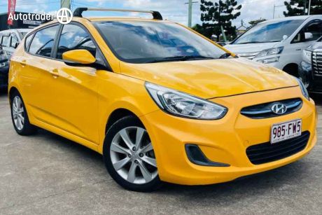 Yellow 2017 Hyundai Accent Hatchback Sport