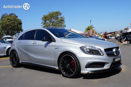 Silver 2015 Mercedes-Benz A45 Hatchback AMG
