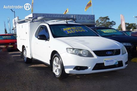 White 2010 Ford Falcon Ute Tray Ute Super Cab