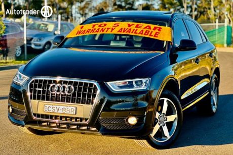 Black 2014 Audi Q3 Wagon 8U TFSI Wagon 5dr S tronic 7sp quattro 2.0T Luxury