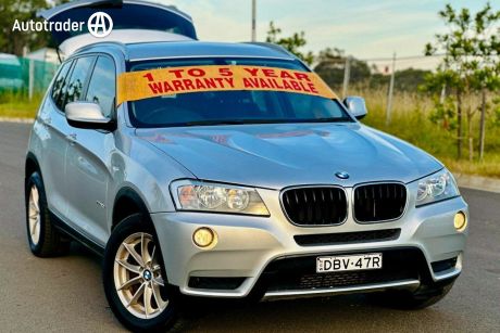 Silver 2012 BMW X3 Wagon xDrive20d F25 2.0L 8 Spd Auto Turbo Diesel 4WD