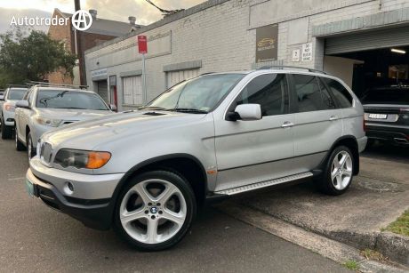 Silver 2001 BMW X5 Wagon