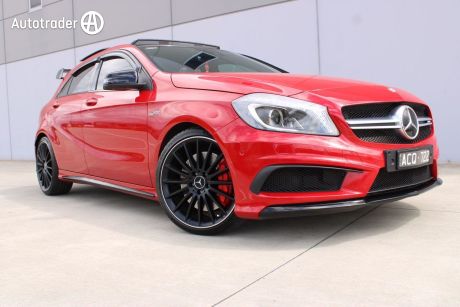 Red 2014 Mercedes-Benz A45 Hatchback AMG