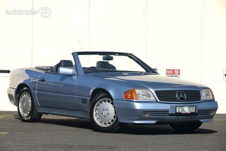 Blue 1991 Mercedes-Benz 500 Convertible SL