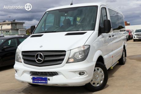 White 2014 Mercedes-Benz Sprinter Commercial 316CDI Low Roof MWB 7G-Tronic Transfer