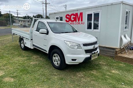 White 2013 Holden Colorado Ute Tray RG LX Cab Chassis 2dr Spts Auto 6sp 2.8DT