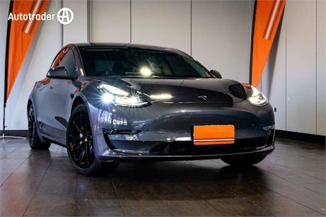 Grey 2021 Tesla Model 3 Sedan Long Range AWD