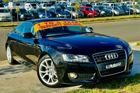 Black 2009 Audi A5 Coupe 2.0 TFSI quattro 8T Turbo Coupe Sports
