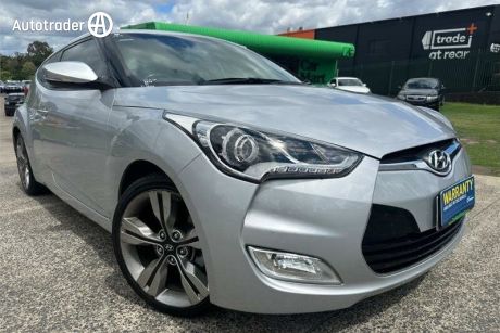 Silver 2015 Hyundai Veloster Coupe +