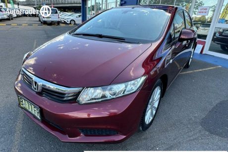 Red 2014 Honda Civic Sedan VTI-LN
