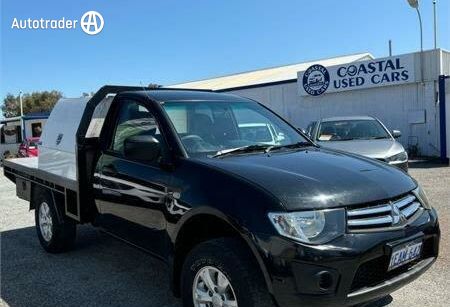 Black 2010 Mitsubishi Triton Cab Chassis GLX