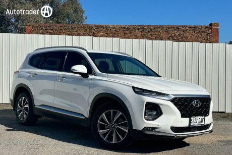 White 2020 Hyundai Santa FE Wagon Elite Crdi (awd)