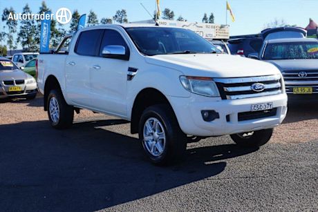 White 2014 Ford Ranger Dual Cab Chassis XL 3.2 (4X4)